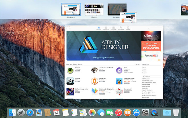 First look: OS X El Capitan's Split View and Mission Control | AppleInsider