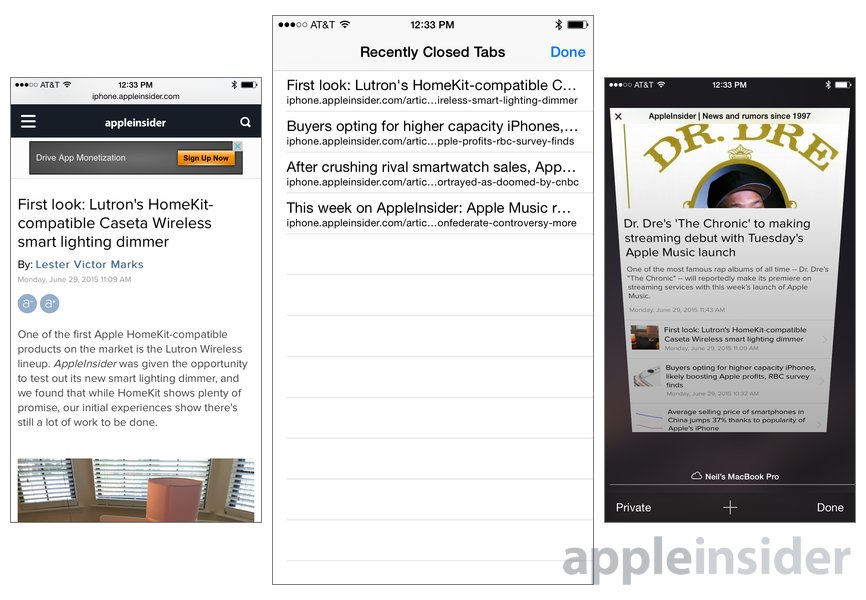 iOS tips Reopen recently closed tabs in Apple s mobile Safari