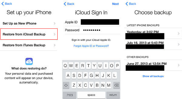 how to backup iphone to icloud on iphone