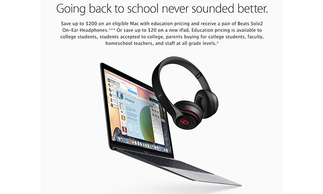 apple back to school special