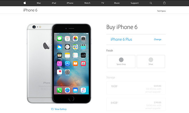 Apple Axes Gold Color 128gb Options For Iphone 6 And 6 Plus