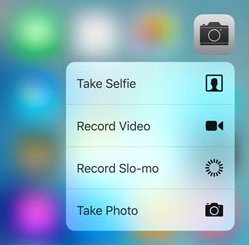 3D Touch Quick Actions