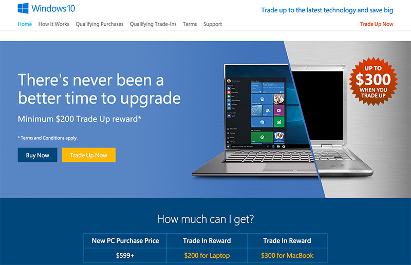 trade in mac for windows