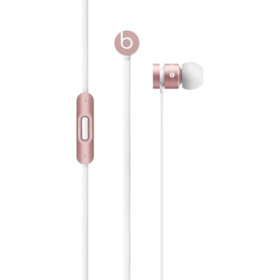 rose gold apple earphones