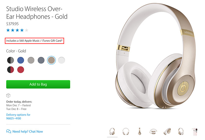 apple promotion free beats