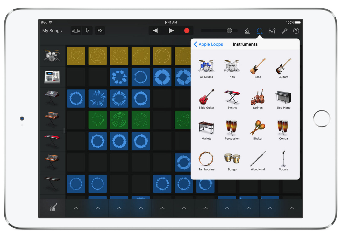 use garageband on ipad