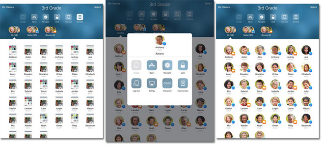 View and lock students' screens in Classroom - Apple Support