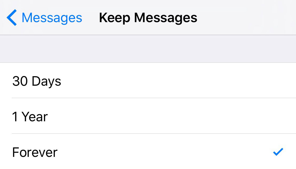 How to free up space iPhone text messages