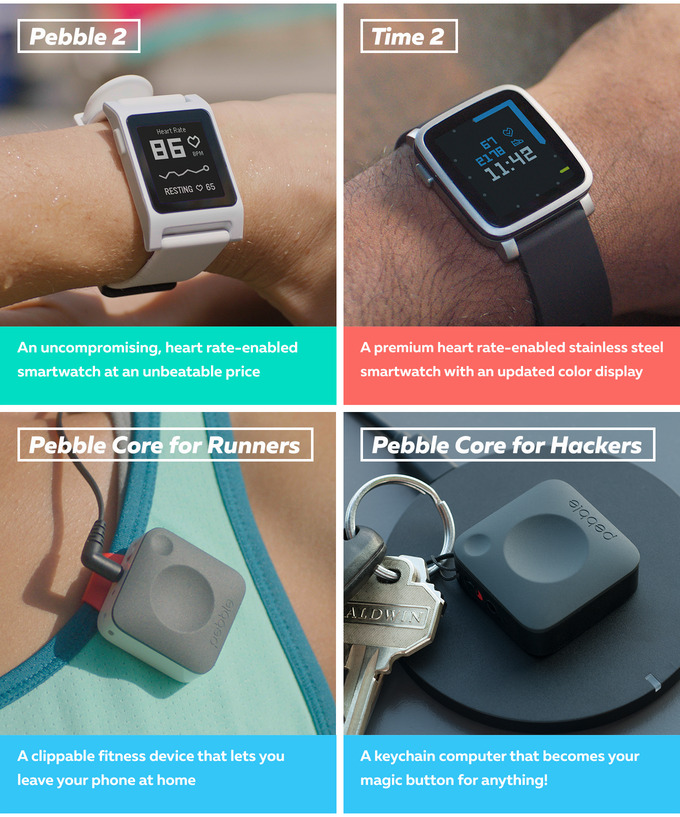 Pebble unveils Pebble 2 and Time 2 smartwatches 3G enabled Core running accessory AppleInsider