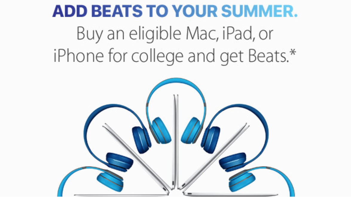 free beats with ipad purchase