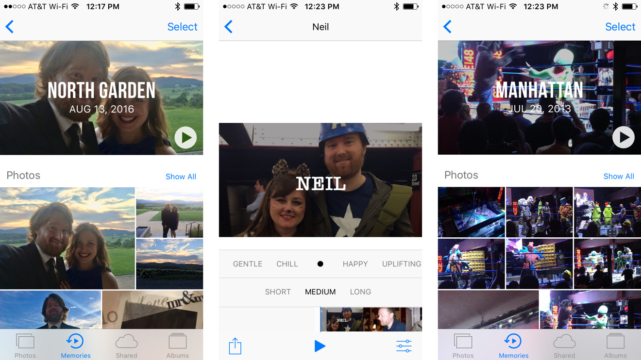 Inside iOS 10: Photos Memories will generate slideshow movies automatically