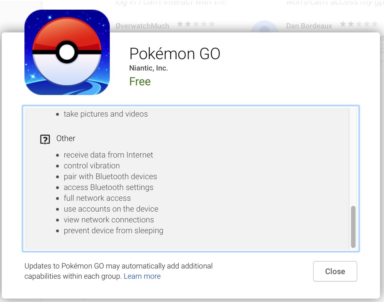 Pokémon GO fixes Google Account security issue