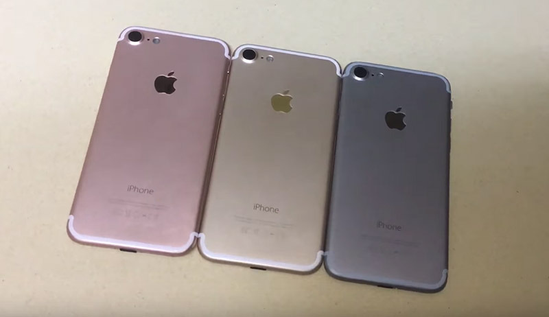 スペースグレイ、ゴールド、ローズゴールドの「iPhone 7」モックアップをビデオで紹介