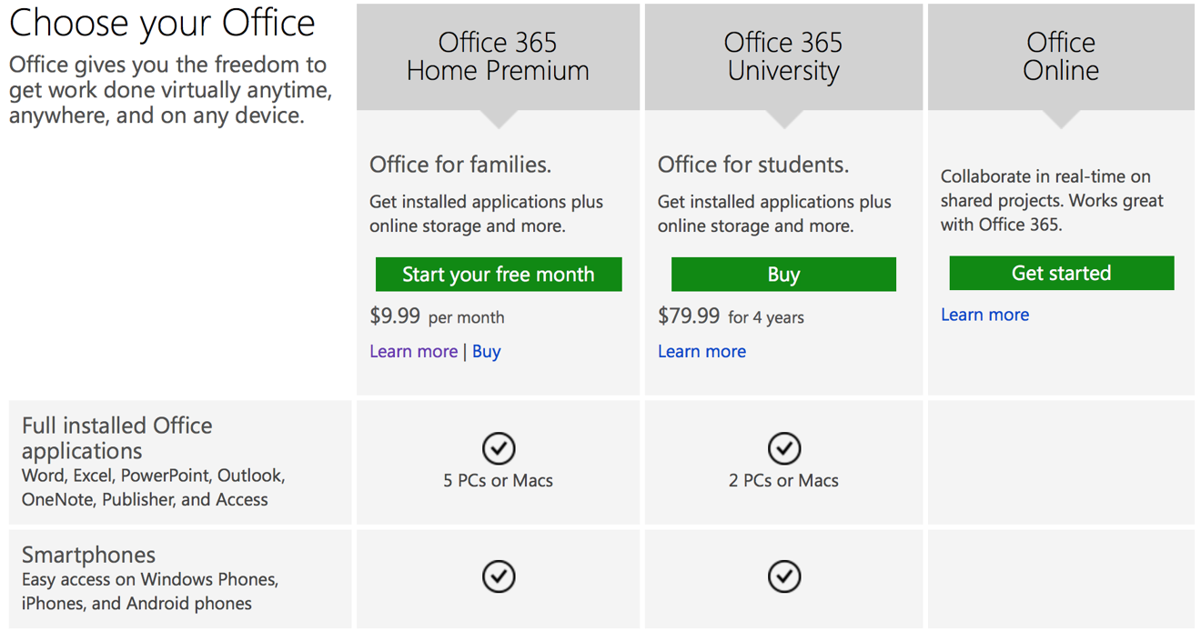 microsoft office online for mac