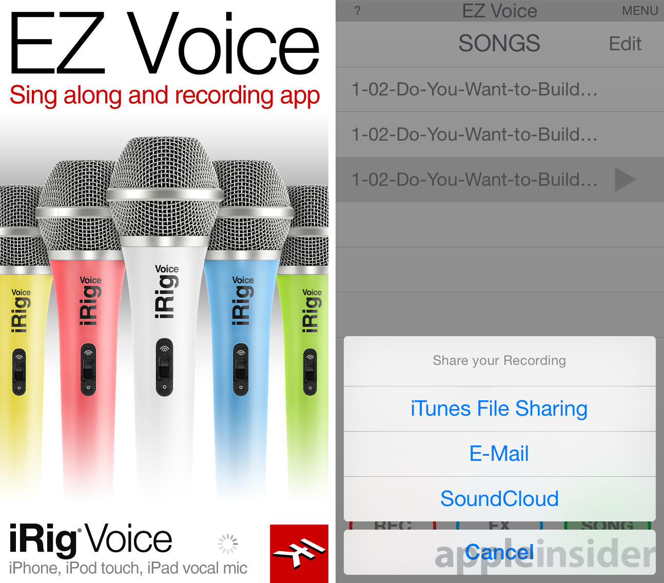 Micro chant pour iphone/tablette IRIG VOICE