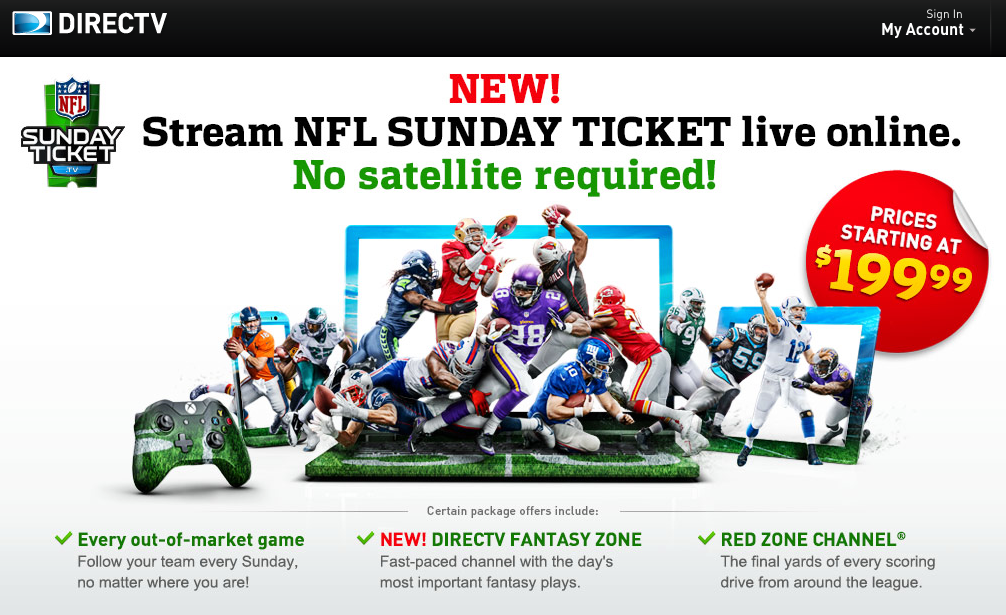 sunday ticket 2022 without directv