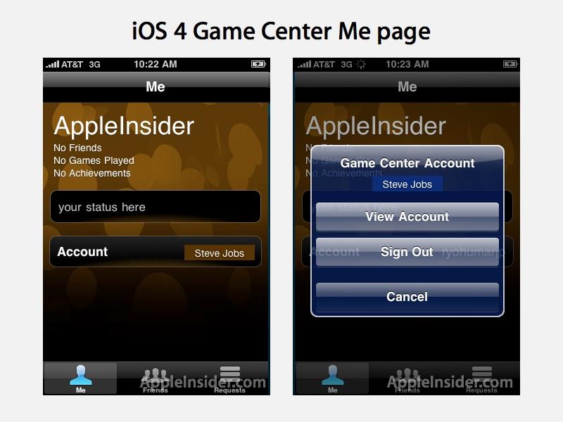 Game center apple