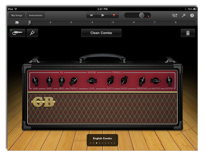 garageband iphone guitar amp