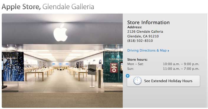 Glendale Galleria - Apple Store - Apple