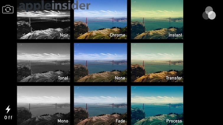 Inside Ios 7 Apple Adds Instagram Like Filters Square Capture To Camera App Appleinsider