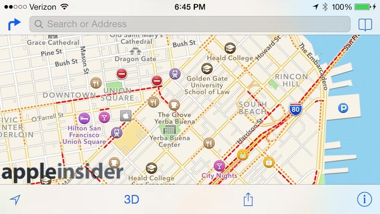 iOS 7 Maps