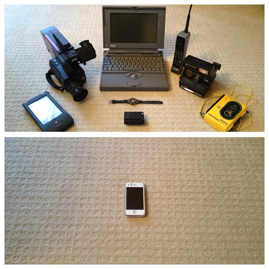 iPhone 1993 vs 2013