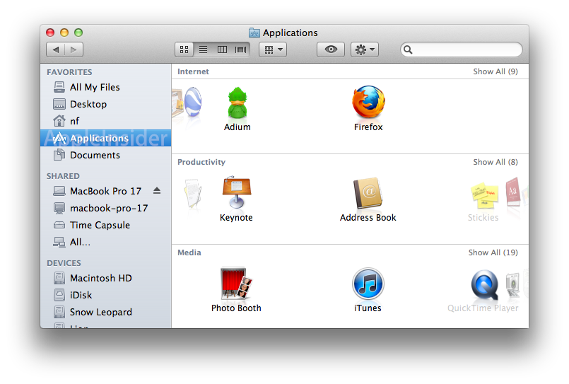 Настройка finder mac os