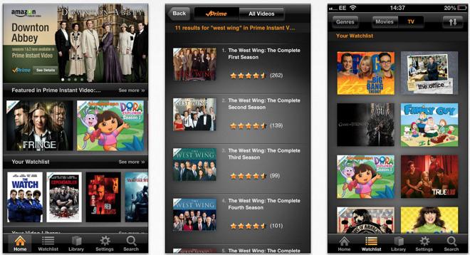 Amazon Instant Video for iOS が Apple の AirPlay のサポートを追加 [u]