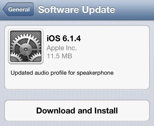 Apple Releases IOS 6.1.4 For IPhone 5 With Updated Audio Profile.