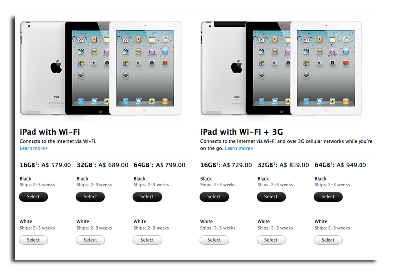 apple ipad versions in order