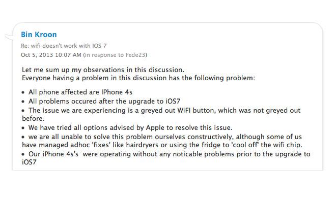 Ios 7 Update Brings More Wi Fi Issues For Some Iphone 4s Owners Appleinsider