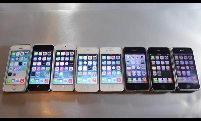 iphone 1 through 5