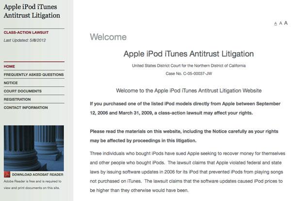 AppleのiTunes DRMは独占禁止法に違反していないと陪審が判断