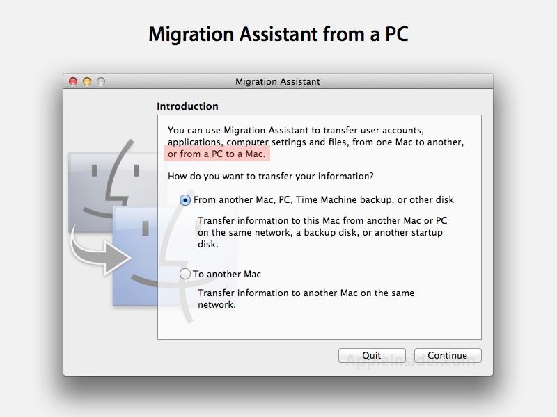 Migration assistant for mac download