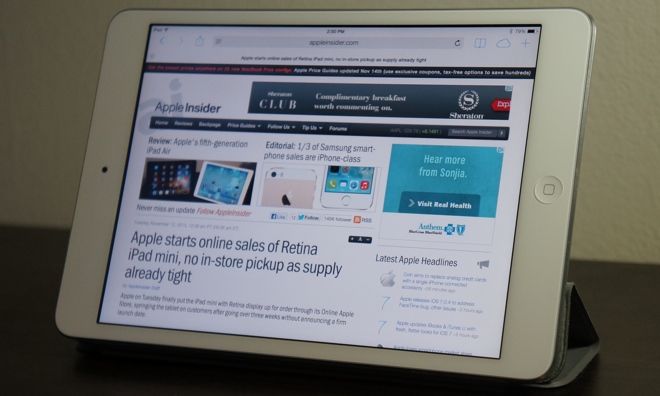 Apple puts iPad mini with retina display on sale, iPad mini