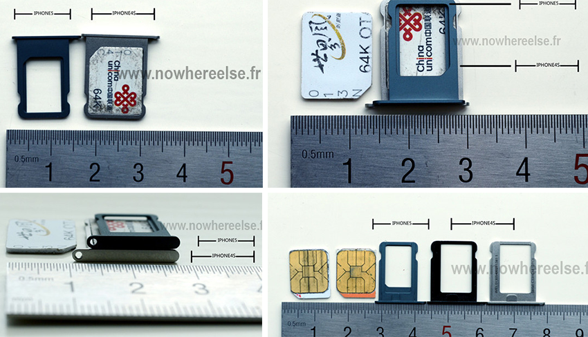 新しい写真は、iPhone 5向けに完成したnano-SIMトレイを示していると主張しています