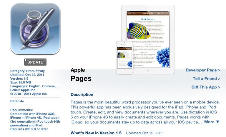 pages for mac 5.0