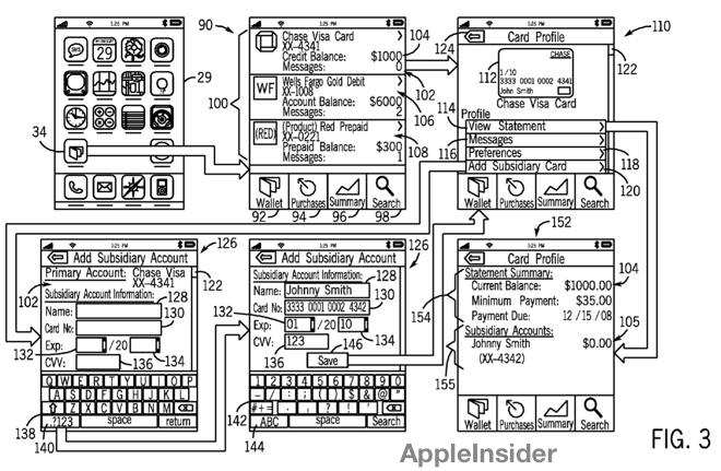 AppleのiPhone電子ウォレットコンセプトには、子供向けの制御可能な補助アカウントが含まれています