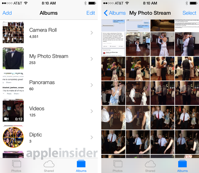 How do I find my camera roll on my iPhone?