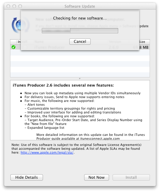 'iTunes Producer 2.6' shows up in OS X Lion Software Update ...