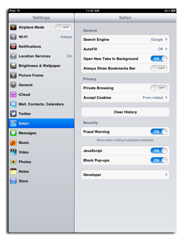 how to turn off private browsing on iphone