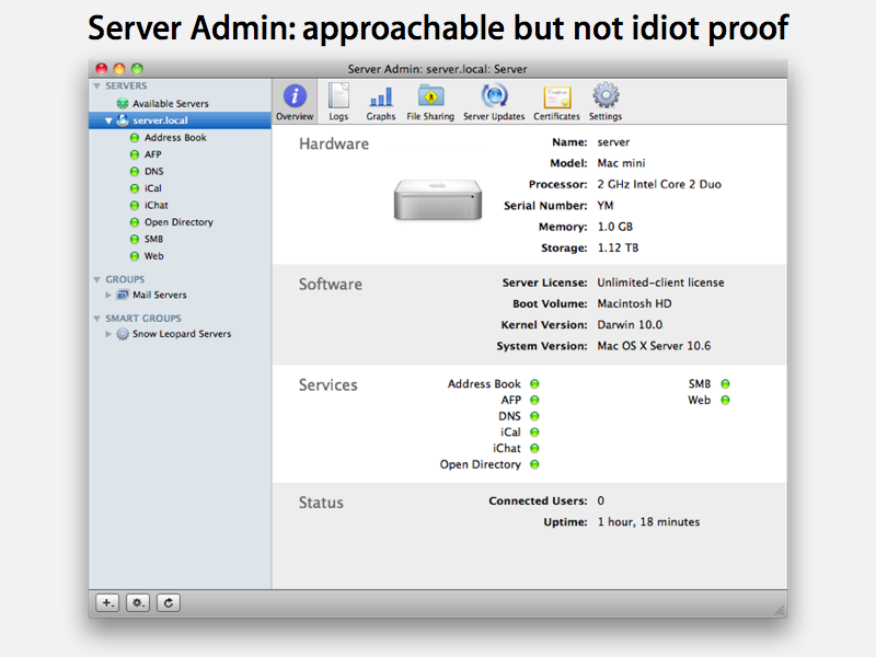 Mac OS X Snow Leopard Server Admin