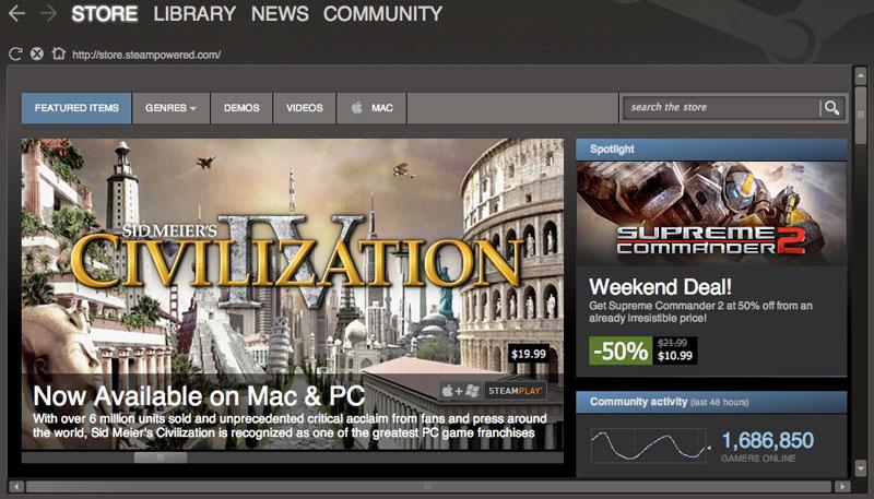 steam on mac os 10