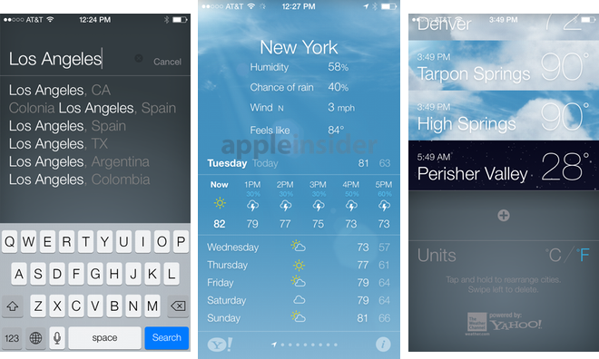 Inside Ios 7 Apple S Weather App Gets Animated Appleinsider