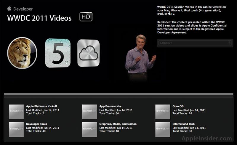 Apple、WWDC 2011 のセッションビデオを iTunes 経由で開発者に提供