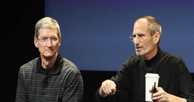 Tim Cook with Steve Jobs