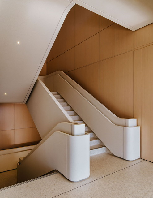 Not even the stairs could escape Jony Ive’s influence.