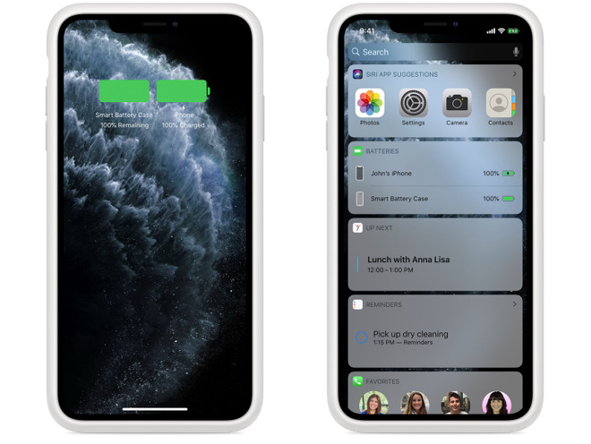 Battery capacity indicators within iOS (via Apple)
