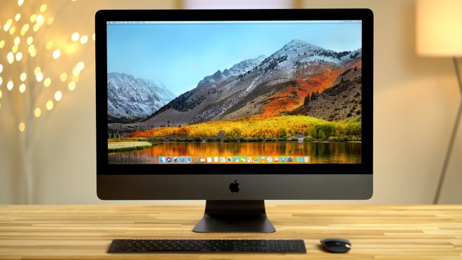 The iMac Pro and its space gray finish make it stand out from the crowd