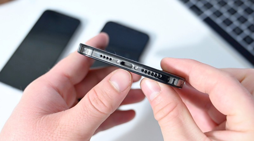 The “iPhone 12” mockup still shows Lightning based on leaked information